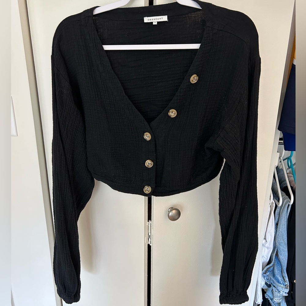 Crescent Asymmetrical Crop Top